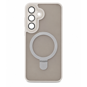 Smoke Magnetic with Kickstand Case for Samsung Galaxy S24 / S25 - Gray